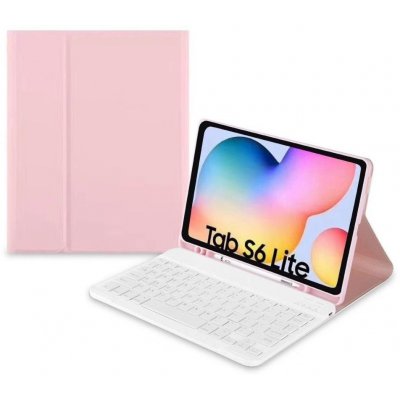Púzdro na tablet Tech-Protect SC Pen púzdro s klávesnicou na Samsung Galaxy Tab S6 Lite 10.4'' 2020 2022 ružové TEC922947