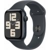 Chytré hodinky Apple Watch SE 40mm Temne atramentový hliník s temne atramentovým športovým remienkom - S/M (MXE73QC/A)