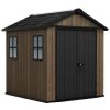 Záhradný domček Keter Apex 7,5 x 7 Walnut, s podlahou