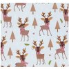 Vianočný baliaci papier 50cm 5m - jelenčeky