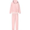 esmara® Dámska flísová domáca súprava, 2-dielna bledoružová, M 40/42 (100394185)