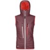 Ortovox PIZ BOÈ VEST W mountain rose S; Červená vesta