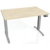 Pracovný stôl Motion, PO, 3S, 140x61 - 128x80 cm, agát/sivá