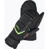 Leki WCR Team 3D detské rukavice, black-ice lemon