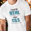 Tričko s potlačou HTML AND CSS Dámsky Biela XL