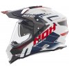 NOX prilba N312 Vapor 2025 biela, čierna, modrá, veľ. XS