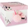 Doudou et Compagnie Paris Doudou Darčeková sada - Plyšový zajačik s ružovým brmbolcom 25 cm