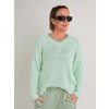 MADAME SUE Mätový sveter TAYRA Farba: Mentolová, Veľkosť: UNI S-XL