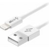 Dátový kábel AlzaPower Core Lightning MFi (C189) 2m biely (APW-CBMFI18912W)