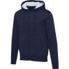 Natron mikina s kapucňou a dlhým zipsom zo sherpa materiálu 320 g/m² - Námornícka modrá, L