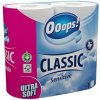 Toaletný papier, 3-vrstvový, malý kotúč, 4 kotúče, OOOPS 