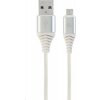 Gembird CC-USB2B-AMmBM-1M-BW2 USB 2.0 AM na MicroUSB (AM/BM), 1m, bílo-stříbrný