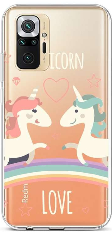 Púzdro TopQ Xiaomi Redmi Note 10 Pro silikón Unicorn Love