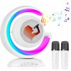 SADA KARAOKE LED BLUETOOTH BEZDRÔTOVÝ 2 MIKROFÓNY + REPRODUKTOR PRE DETI