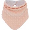 Šátek na krk Minky Apricot lososová