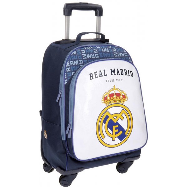 JOUMMABAGS Batoh na kolieskach Real Madrid biela 47x33x21 cm od 32 € -  Heureka.sk