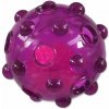 Hračka Dog Fantasy Glow loptička z TPR gumy fialová 8cm