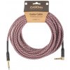 CASCHA Professional Line Guitar Cable, Angled, Tweed Red, 9 m