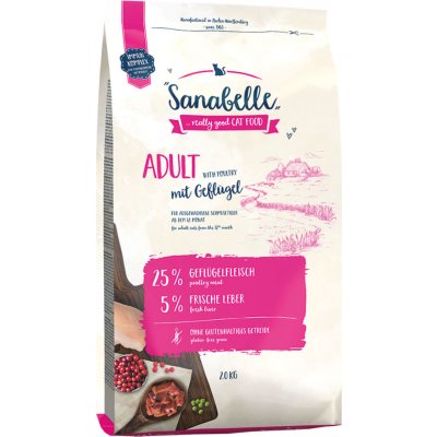 2 x 2 kg Sanabelle miešané balenie - Adult s hydinovým & pštrosím