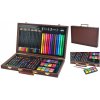De Luxe Sada na kreslenie v drevenom kufríku 81ks