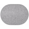 Vopi , 140x200 cm Kusový koberec Eton šedý ovál, šedá, chodba / predsieň