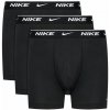 Nike Everyday Cotton Stretch Trunk 3P Čierny