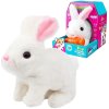 Interaktívny plyšový zajačik s mrkvičkou WOOPIE – biely