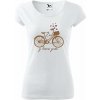 Dámske tričko Život je krásna jazda (Darček pre cyklistku)