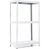 Policový regál Trestles RH 1200x1000x600, nosnosť 1050 kg, 3 police bílé Farba: biela