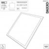 ZB2414 LED panel DAXXO podsvietený 60×60, štvorcový zapustený biely, 36W neutr. b. EMOS Lighting