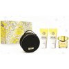 Versace Yellow Diamond toaletná voda 90 ml + parfumovaný sprchovací gél 100 ml + parfumované telové mlieko 100 ml + kozmetická taštička