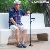 Skladacia vychádzková palica s LED svetlom a dvojitým držadlom Canestrong