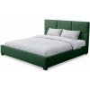 Wilsondo Čalúnená manželská posteľ s úložným priestorom Ottin 180x200 - zelená