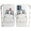 Peňaženkové 3D puzdro na Motorola Edge 40 Pro - Cute Cat