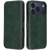 Techsuit – Safe Wallet Plus knižkové puzdro na iPhone 17 Pro – zelené