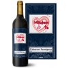 Sablio Milujem ťa srdce Cabernet Sauvignon Červené víno 12 % 0,75 l (holá fľaša)