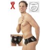 Latexové slipy s análnym dildom