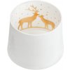 Räder Biely porcelánový svietnik HIRSCH