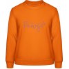 AWDis Sweat Mikina - Dizajn - Moje deti majú labky - Orange Crush - S - Dámske