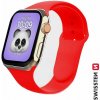 SWISSTEN silikonový řemínek pro Apple Watch 42-44 mm červená 46000112