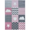 Ružovo-sivý detský koberec 120x170 cm Kids – Ayyildiz Carpets