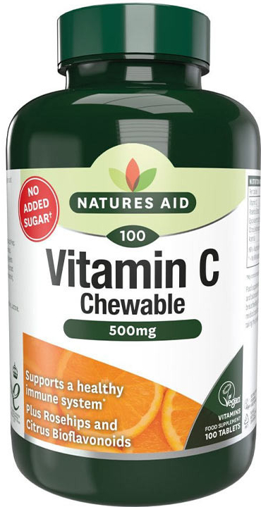 Natures Aid Vitamin C 500mg Chewable Orange Flavour 100 tabliet od 15,26 €  - Heureka.sk