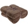 HOMESTYLING Deka fleece 180 x 230 cm ESSENTIALS hnedá (KO-HZ1011880)