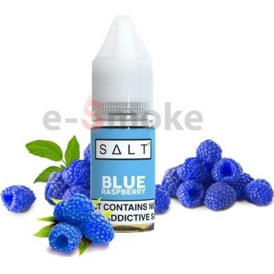 10 ml Blue Raspberry JUICE SAUZ SALT e-liquid, obsah nikotínu 20 mg