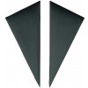 Fllow Velvet Čalúnený nástenný panel Triangle, 15 × 30 cm, zelený, 2 ks, 43425