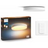 Philips HUE LED White Ambiance 41160/31/P6 Enrave L stropné svietidlo 33,5W 4300lm 2200-6500K 42,5cm biele stmievateľné BlueTooth + HUE Switch