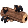 ZippyPaws Burrow - Medvede v kmeni - Čuchacia hračka pre psov - 34 x 15 x 15 cm