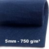 Technický filc 5 mm, farba Granátová, metráž 100 cm