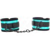Kink - Hook and Loop Nylon Bind Wrist Restraints Black-Blue Adjustable 18-32 cm X 5 cm