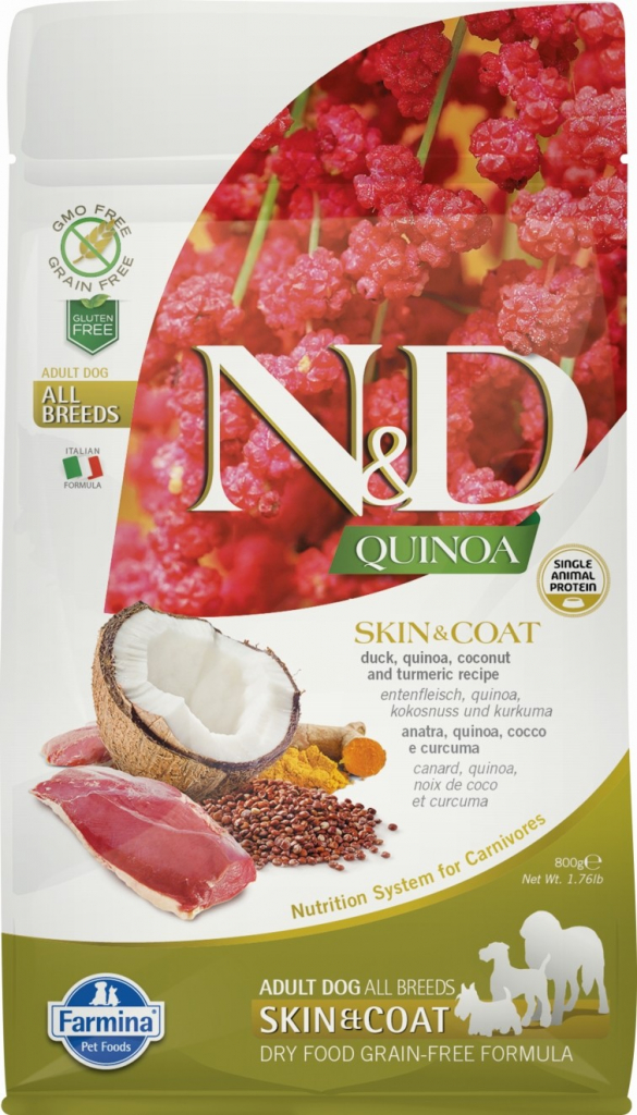 N&D Quinoa grain free Dog Skin & Coat Duck 2,5 kg